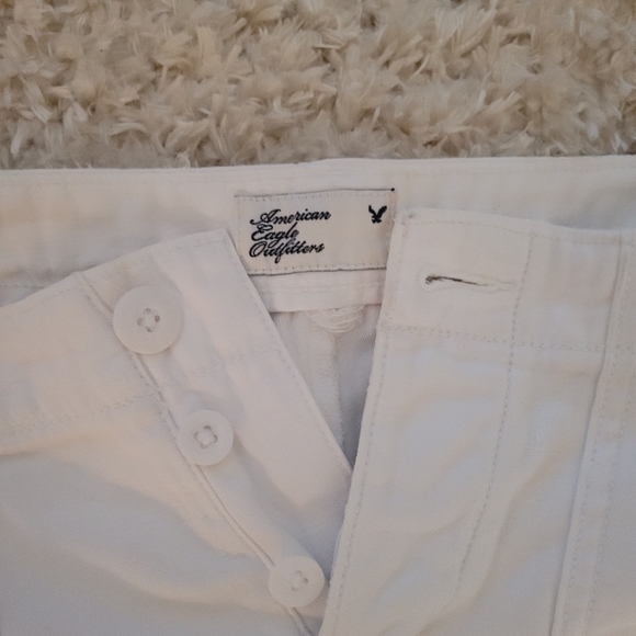 AE Outfitters White Denim/Cotton hip-hugger Pants - Picture 7 of 9